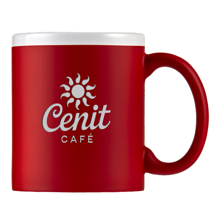 11 Oz Custom Imprinted Sunrise Velvet-Touch Ceramic Mugs