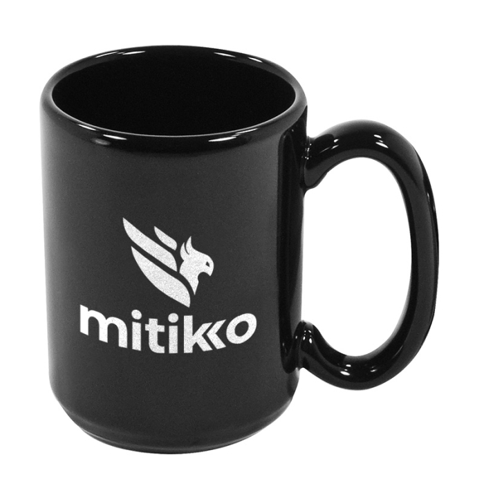 15 Oz Personalized El Grande Black Mugs