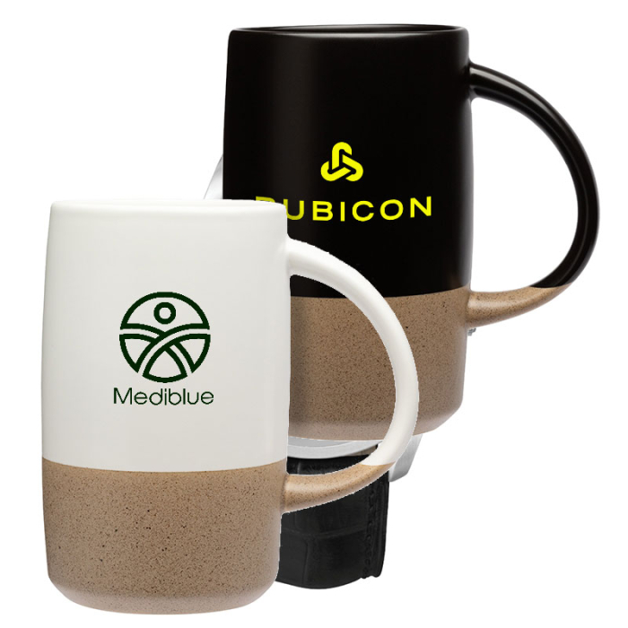 17 Oz Promotional Santander Two-Tone Ceramic Mugs