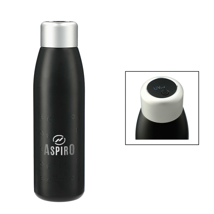 18 Oz Imprinted UV Sanitizer Copper Vacuum Bottles