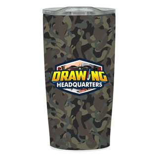 20 Oz Full Color Marshland Camo Himalayan Tumblers