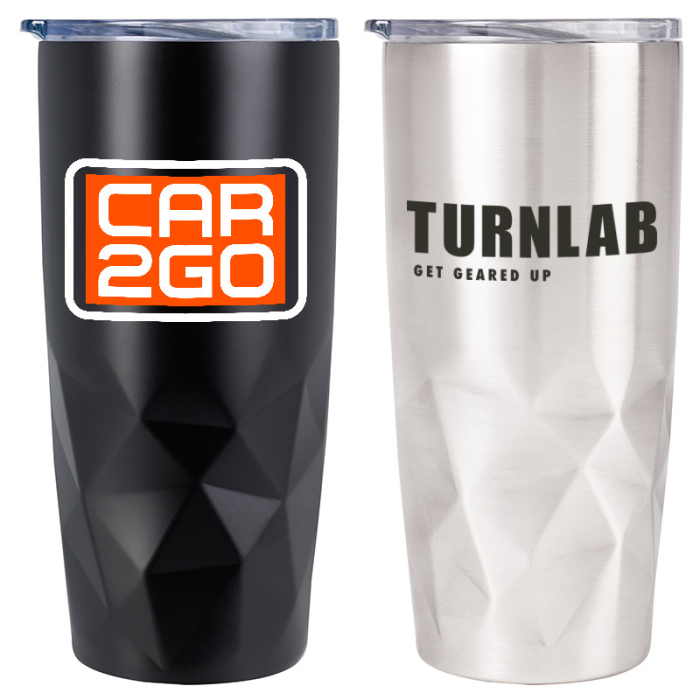 20 Oz Custom Printed Glacial Diamonds Tumblers