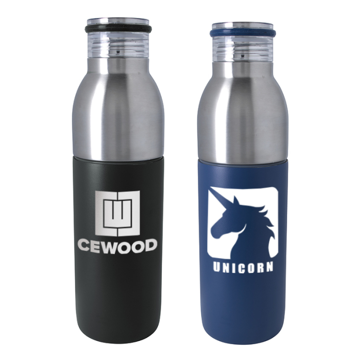 22 Oz Imprinted Active 2-in-1 Vacuum Bottle Tumblers