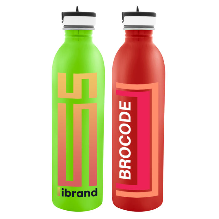 24 Oz Personalized  Full Color Stainless Steel Newcastle Bottles