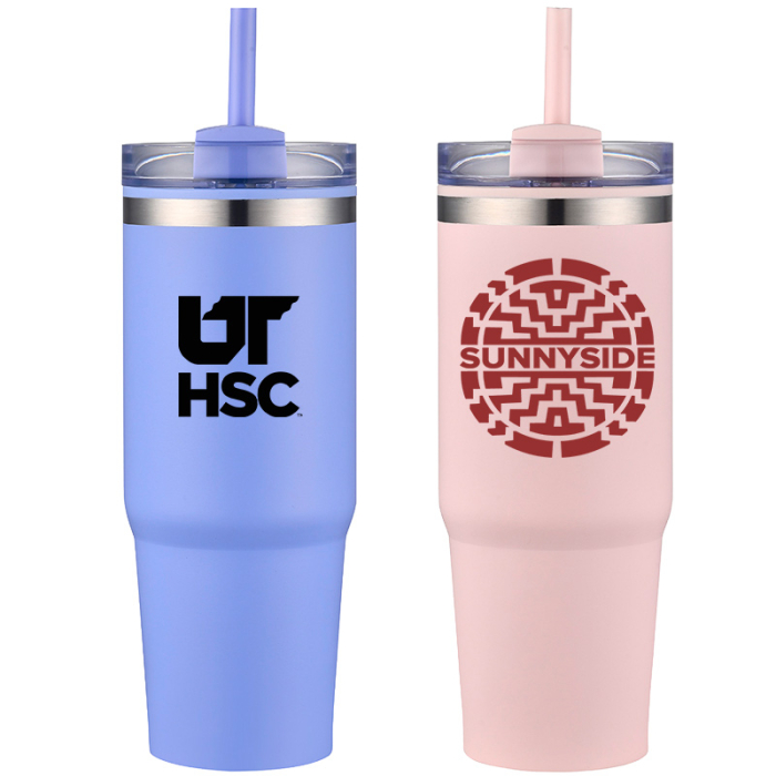 Custom Printed Monza 30 Ounce Stainless Steel and Polypropylene Tumblers