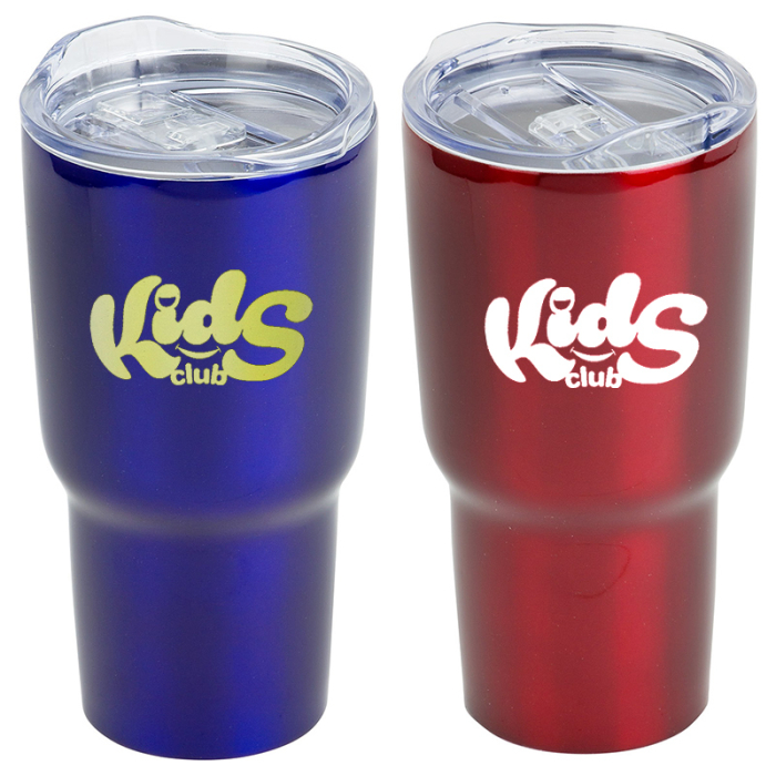 Imprinted Belmont 30 Oz Vacuum Insulated Stainless Steel Travel Tumblers