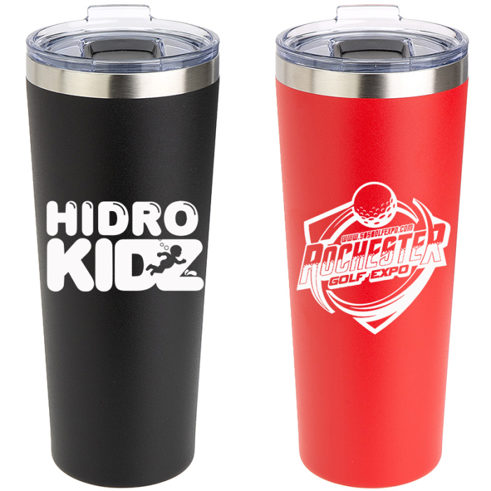 Imprinted Greco 28 Ounce Vacuum Insulated Stainless Steel Tumblers