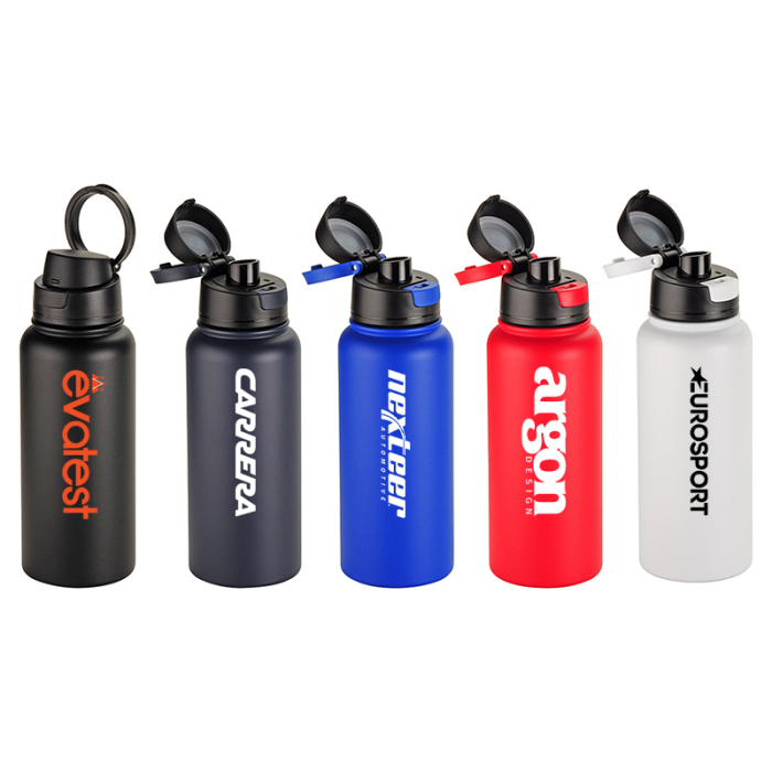 Personalized Cabrio 32 Oz Recycled Stainless Steel Vacuum Insulated Bottles