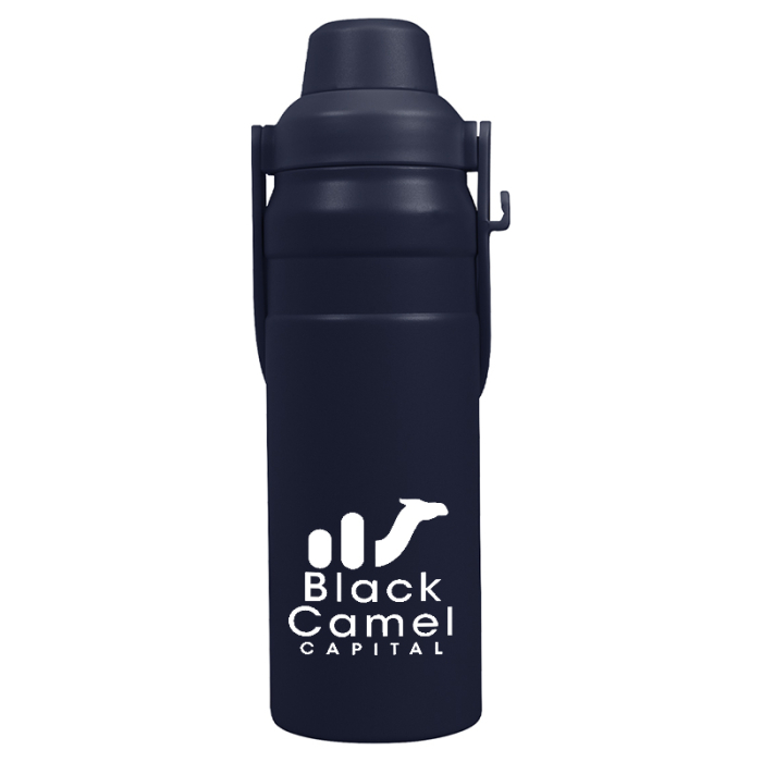 Promotional 24 Oz Summit Sip Recycled Stainless Steel Bottles with Easy Carry Handle