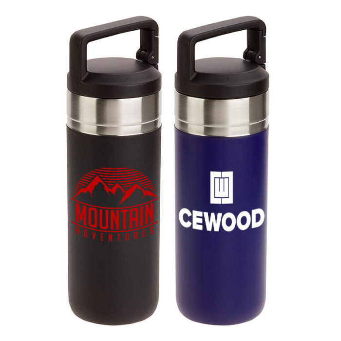 Promotional Dante 20 Oz Vacuum Insulated Bottles with Carabiner Lids