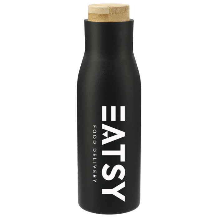 Promotional FSC 100 Bamboo Cap 17 Oz Shaco Copper Vac Bottles