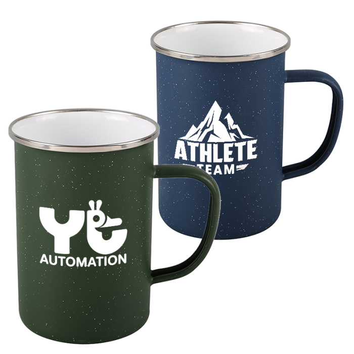 Speckle-It™ 20 Oz Custom Printed Enamel Camping Mugs