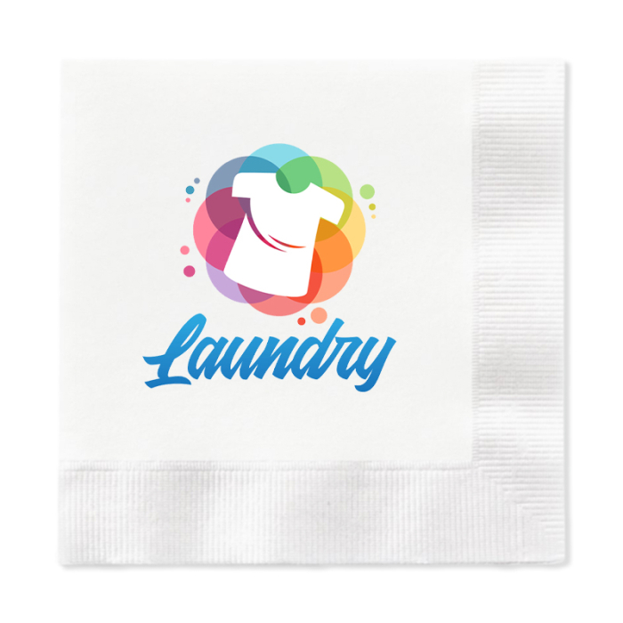 Custom Full Color 3 Ply Premium Coined Beverage Napkins