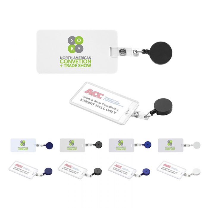 Custom Printed Easy To Go Round Badge Holders