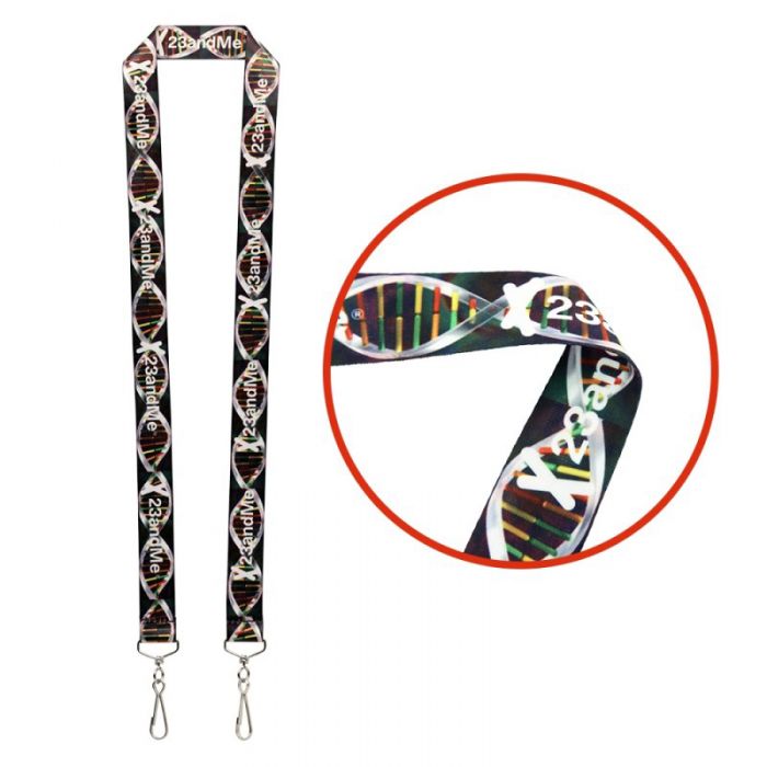 Promotional 1 Inch Dual LA-115 Attachment Sublimation Lanyards
