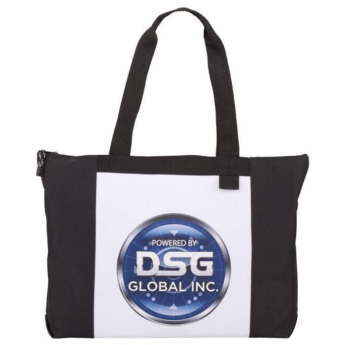 Custom Printed Excel Sport Zippered Meeting Tote Bags