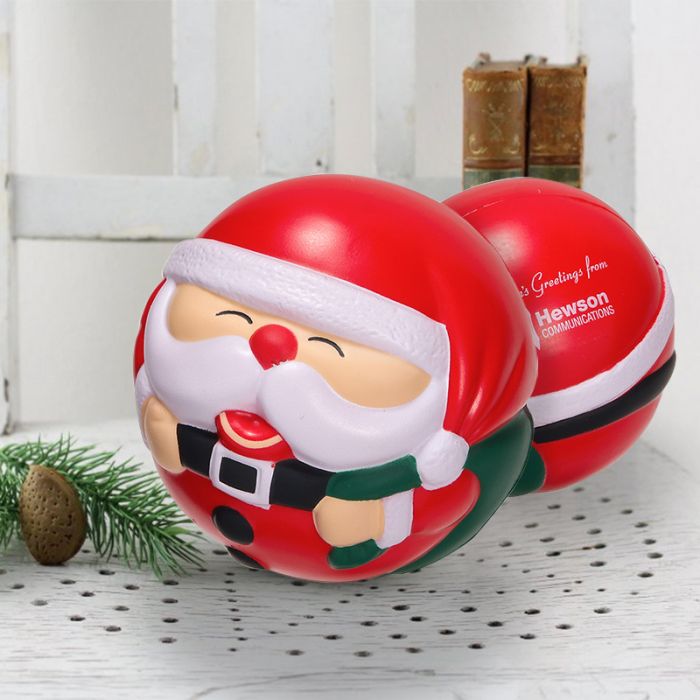 Promotional Santa Claus Shaped Stress Balls