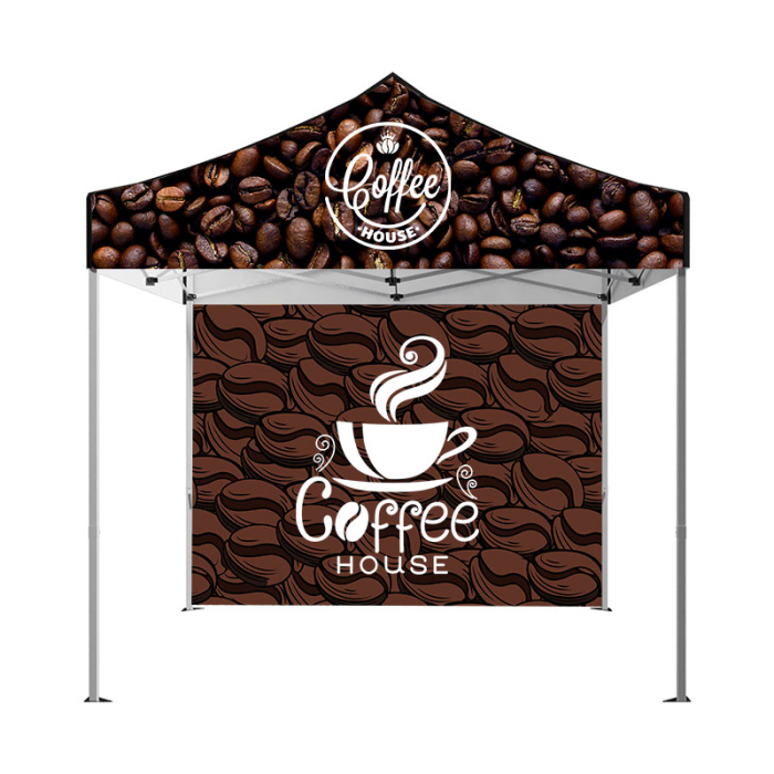 Custom Printed Display Splash 10x10 ft Single-Sided Tent Walls