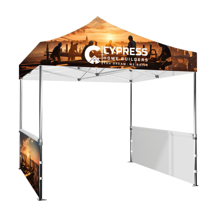 Customized Display Splash 10x3 ft Single-Sided Tent Wall 2pc Sets