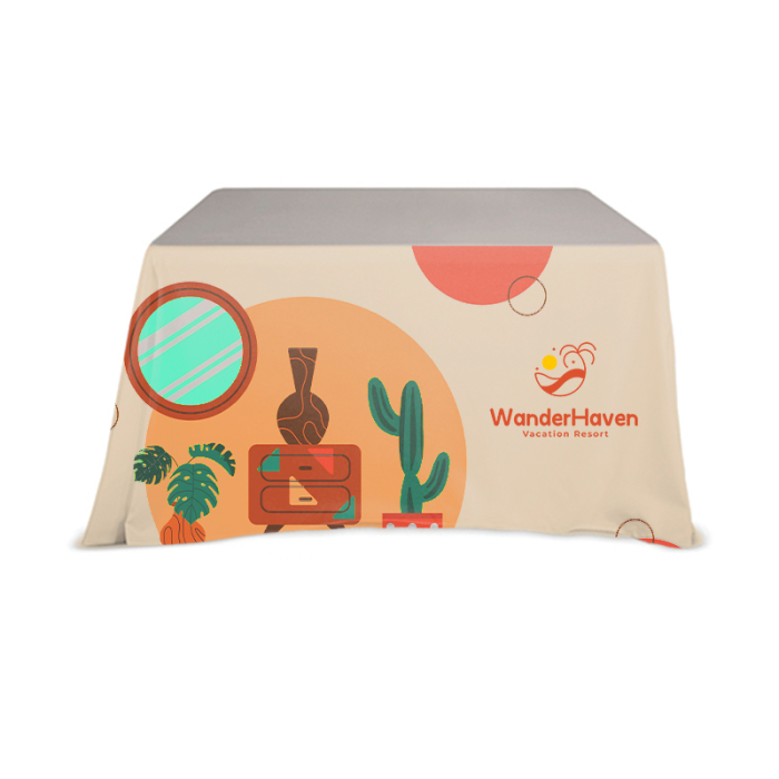 Custom Display Splash 4 ft Table Throws