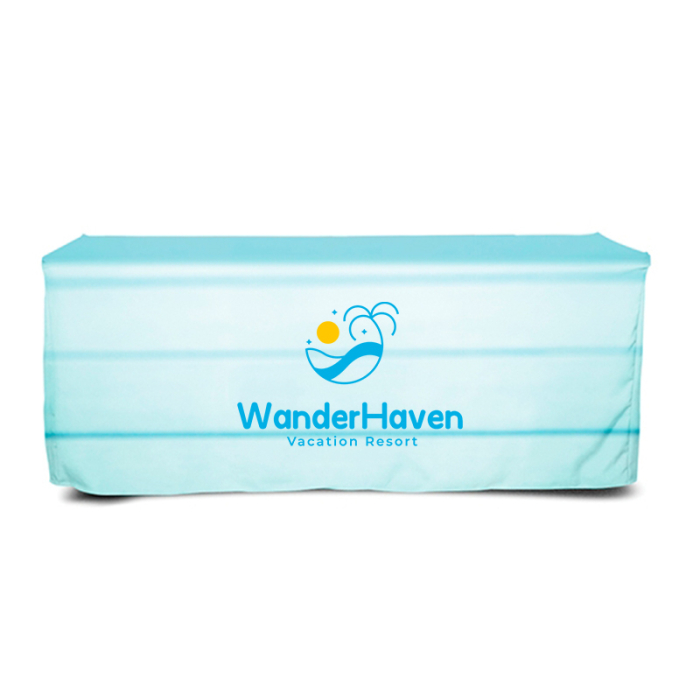 Custom Display Splash 6 ft Fitted Table Covers