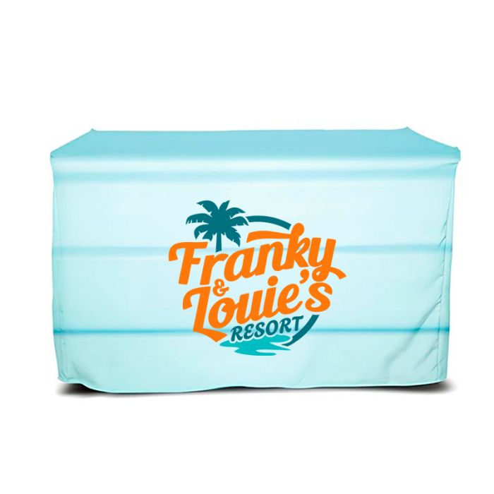 Personalized Display Splash 4 ft Fitted Table Covers
