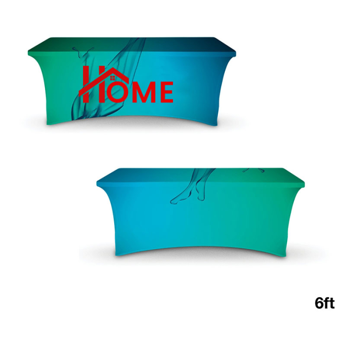 Personalized Display Splash 6 ft Stretch Table Covers