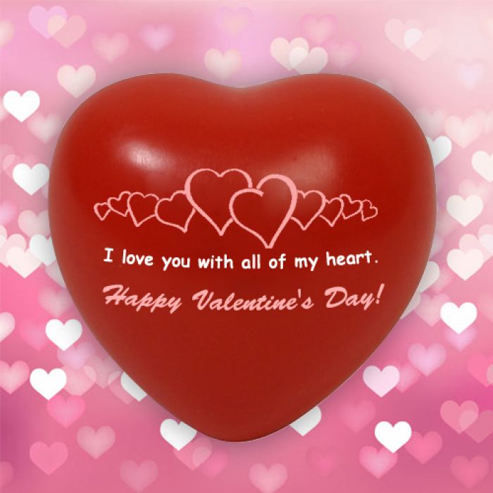 Custom Gel-ee Gripper Valentine Heart Stress Relievers