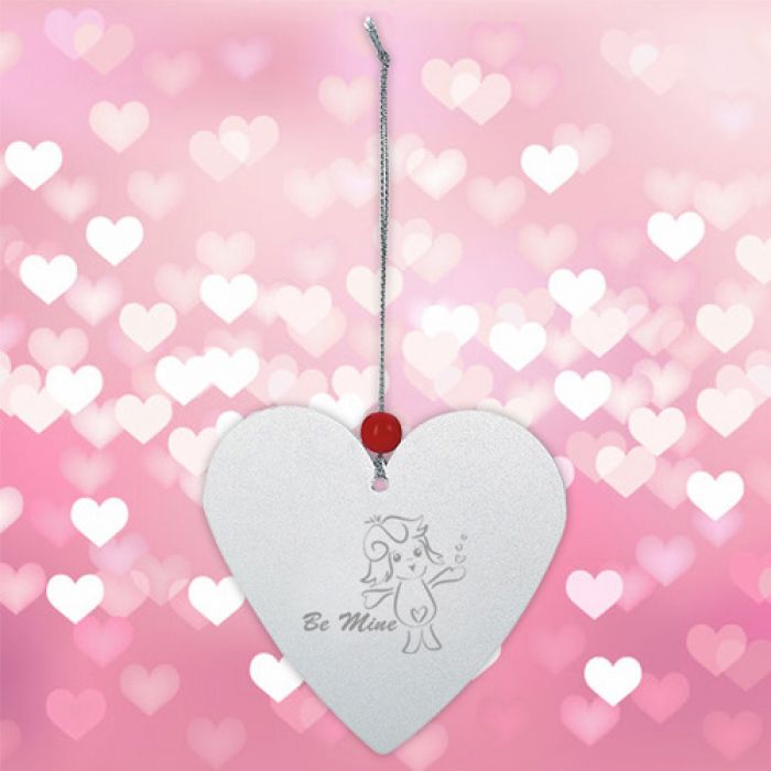 Personalized Heart Shape Valentine Ornaments