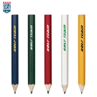 Hex Wooden Golf Pencils