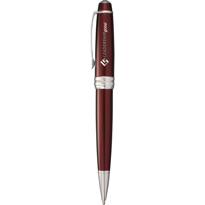 Custom Imprinted Cross Bailey Red Lacquer Ballpoint Pens