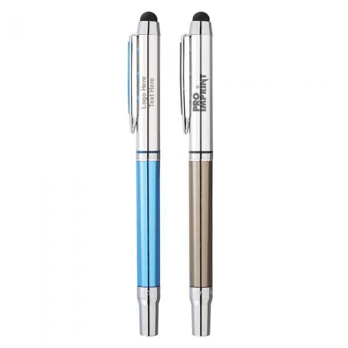 Customized Luxe Lucite Rollerball Stylus Metal Pens