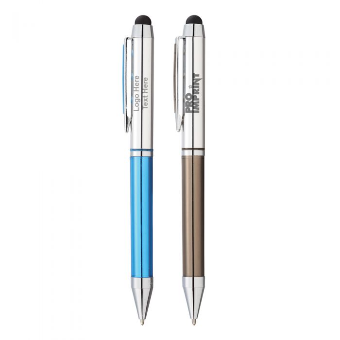 Promotional Luxe Lucite Ballpoint Stylus Aluminium Pens