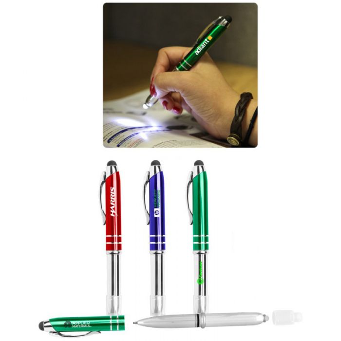 Promotional Galanti Flashlight Stylus Pens