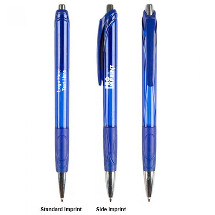 Promotional Logo Translucent Click Action Ballpoint Pens