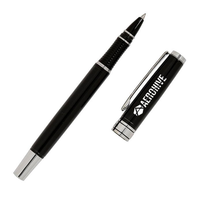 Bettoni® Customized Avellino Recycled Brass Cap-Off Rollerball Pens