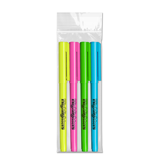 Brite Spots® 4 Pack Pocket Highlighters