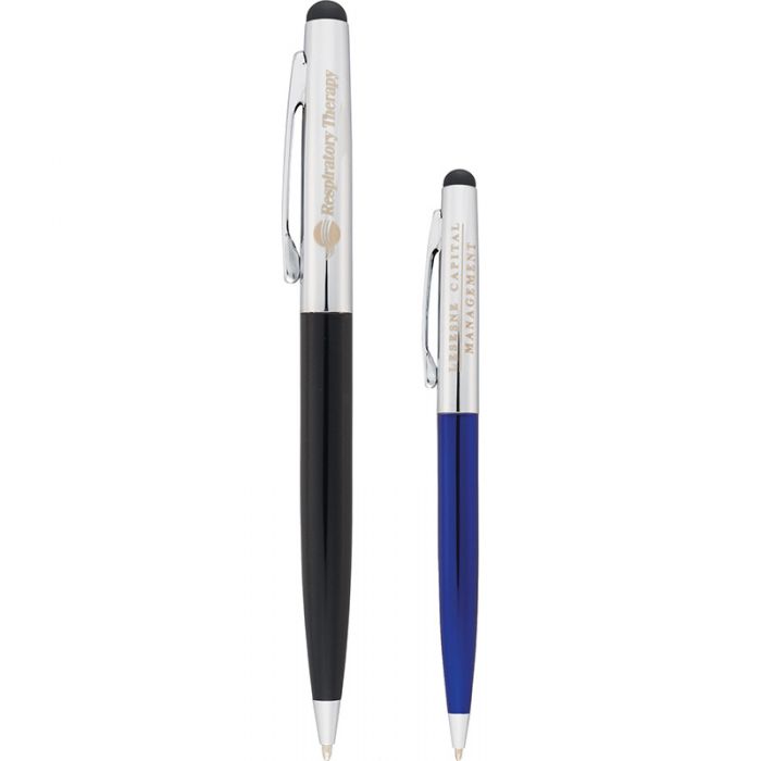 Custom Brookline Dual Ballpoint Stylus Pens