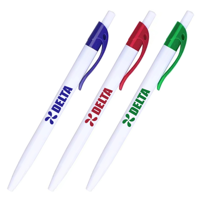 Custom Click-Action Ballpoint Pens with Clip