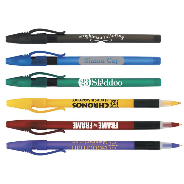 Custom Comfort Stick Frosted Plastic Pens