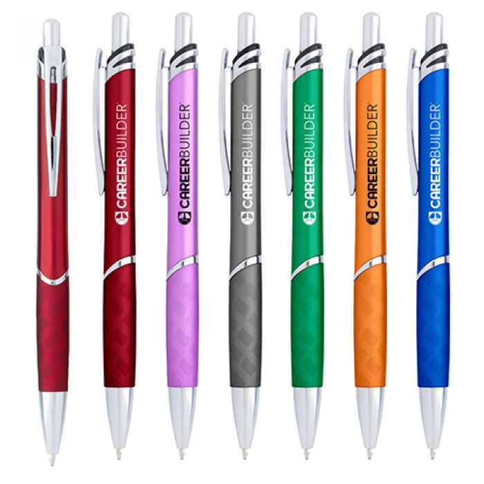 Custom Crisscross Grip Plastic Pens