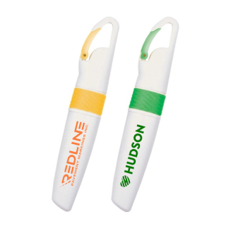 Highlighter Pens with Carabiner Clip