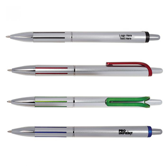 Custom Imprinted Jangle Silver Click Pens