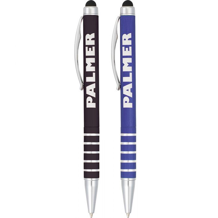 Custom Imprinted Kingston Ballpoint Stylus Metal Pens