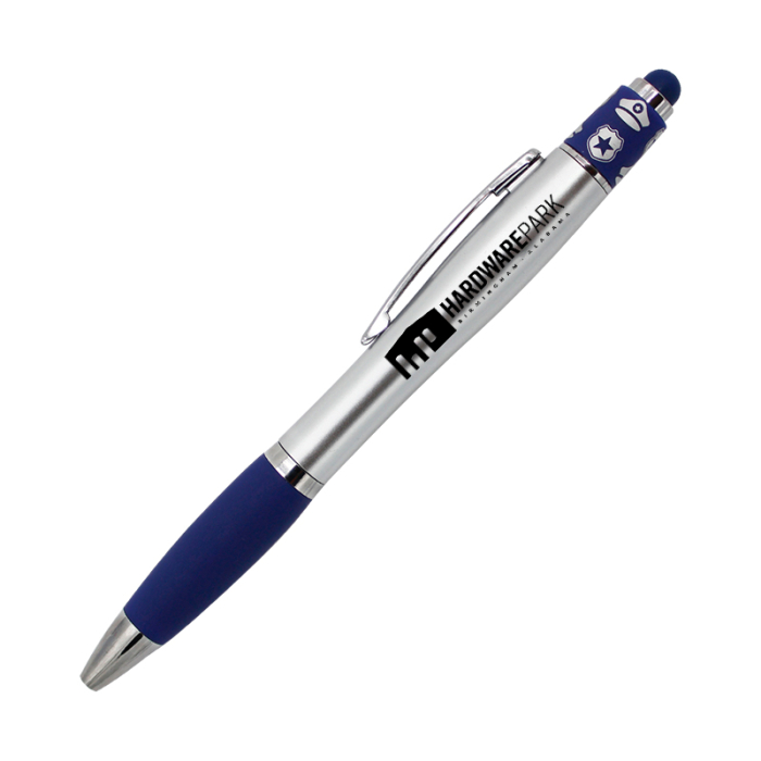 Custom Police Spin Top Pens with Stylus