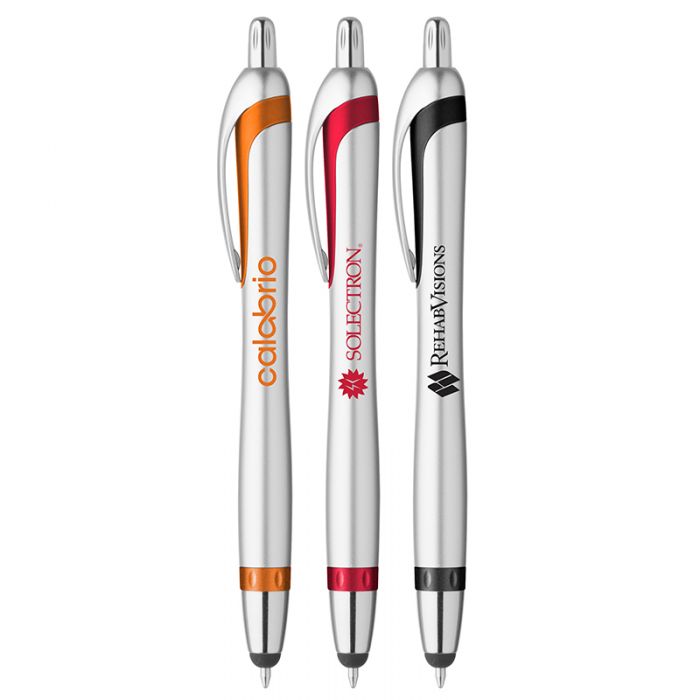 Custom Printed Elliptic Stylus Ballpoint Pens