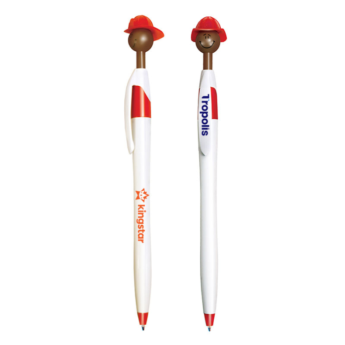 Custom Printed Fire Chief Smilez Pens - Dark Tones