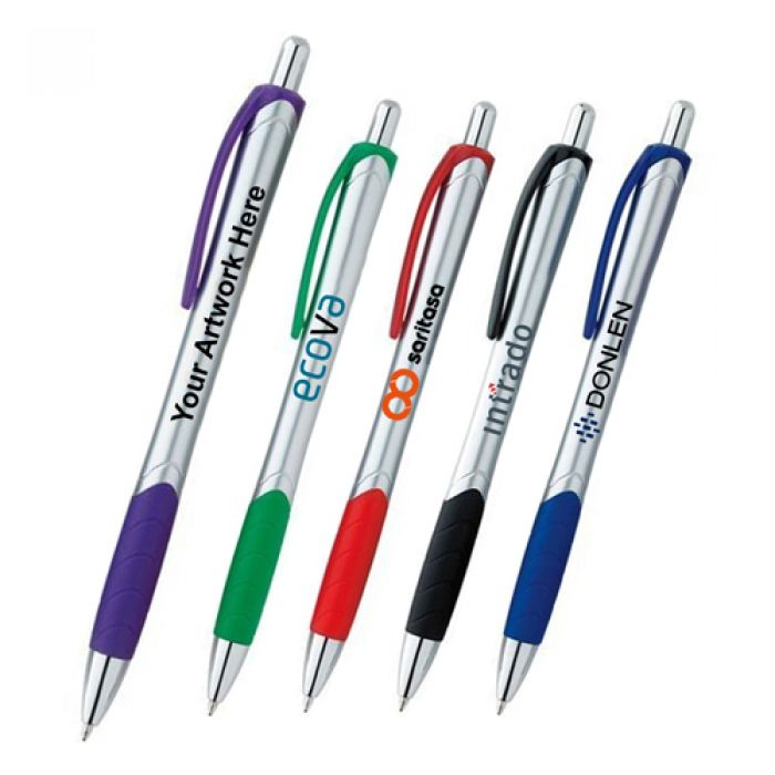Custom Printed Good Value Silver Slim Pens