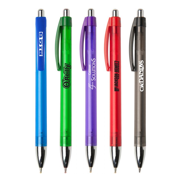 Custom Printed Modesto Frost Barrel Pens