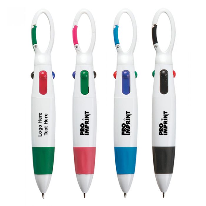 Custom Printed Quatro Carabiner Pens